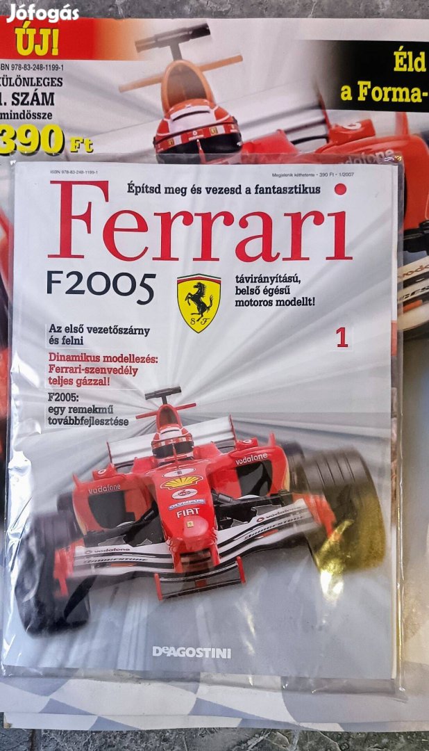 Deagostini 1:8 Ferrari F200 távirányítós model,bontatlan állapotban