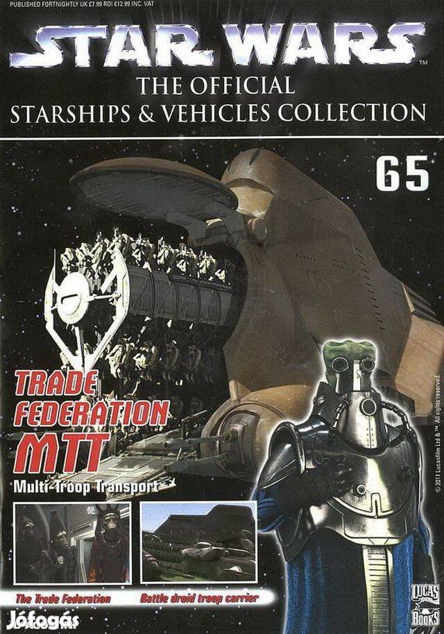 Deagostini Star Wars 65 - Trade Federation MTT magazin, újság