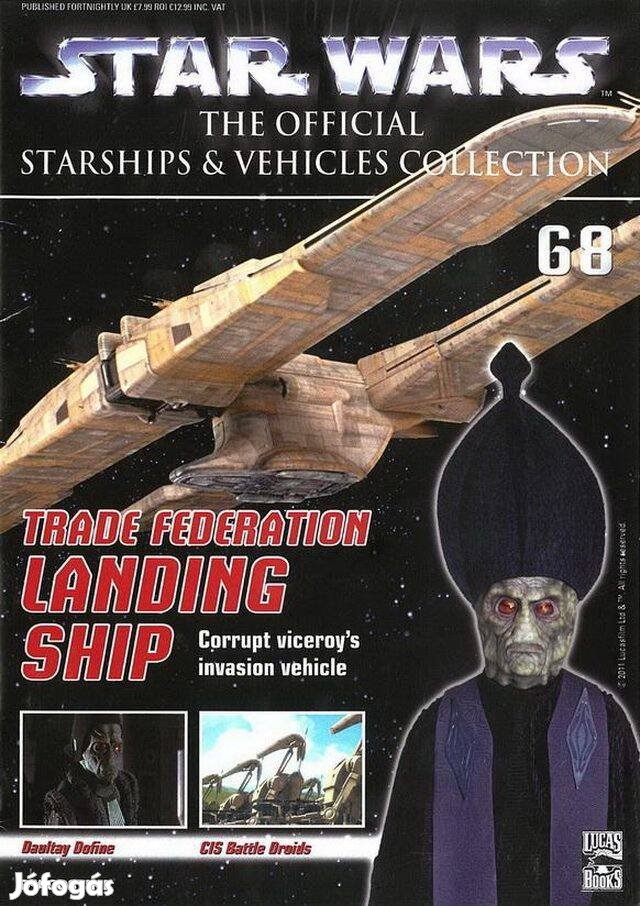 Deagostini Star Wars 68 - Trade Federation Landing Ship magazin, újság