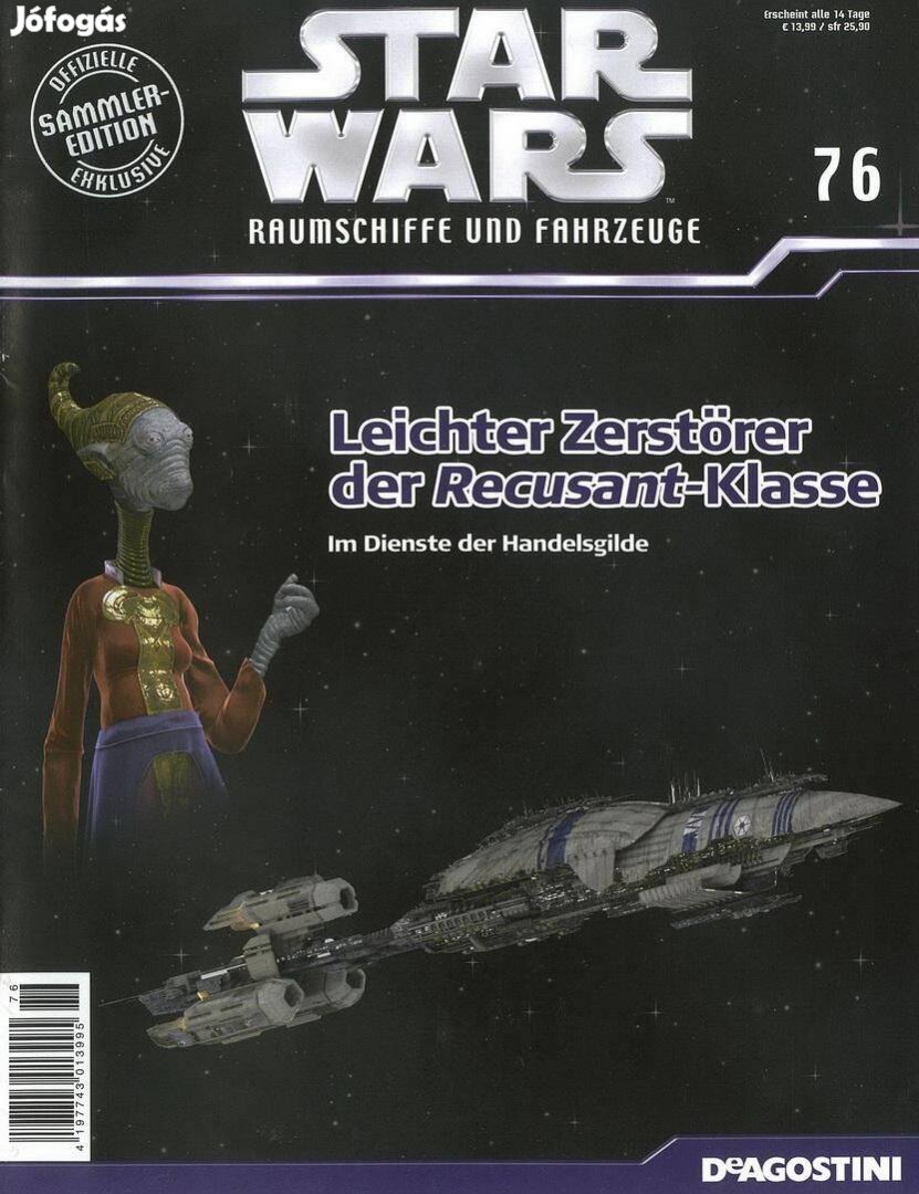 Deagostini Star Wars 76 - Commerce Guild Support Ship magazin, újság