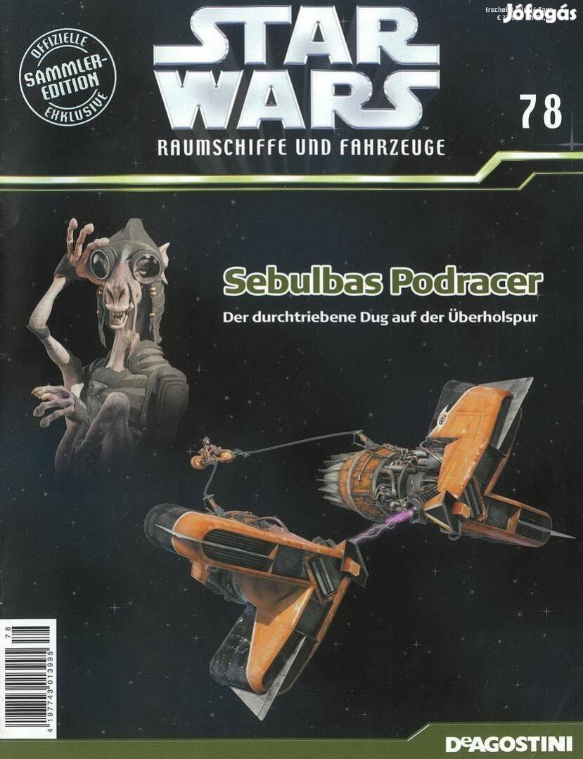 Deagostini Star Wars 78 - Sebulba's Podracer magazin, újság