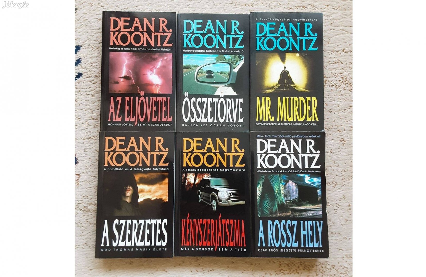 Dean R. Koontz krimi, thriller könyvek, könyvcsomag