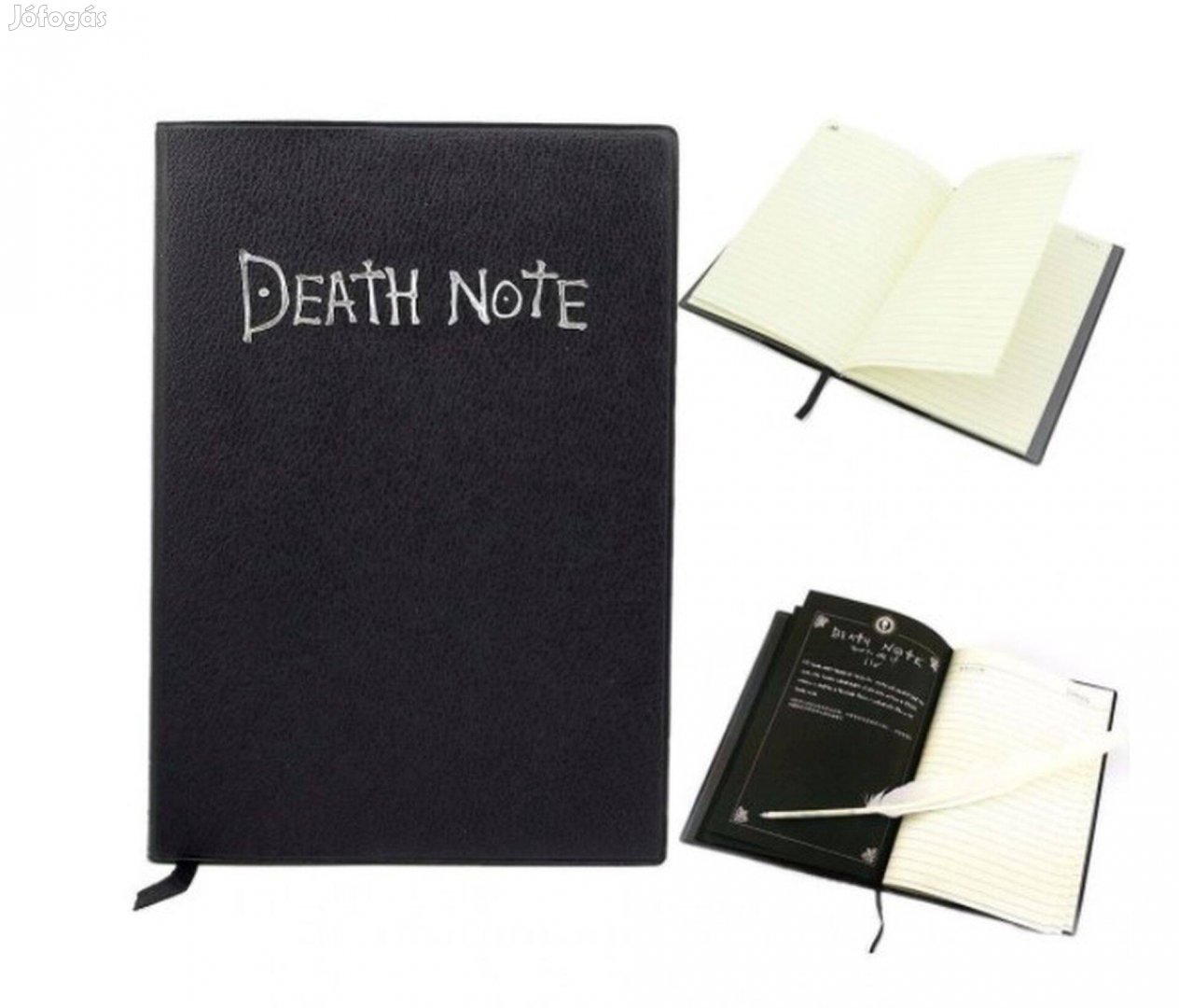 Death note notesz tollal halállista szett Ajándék könyvjelzővel Új Kés