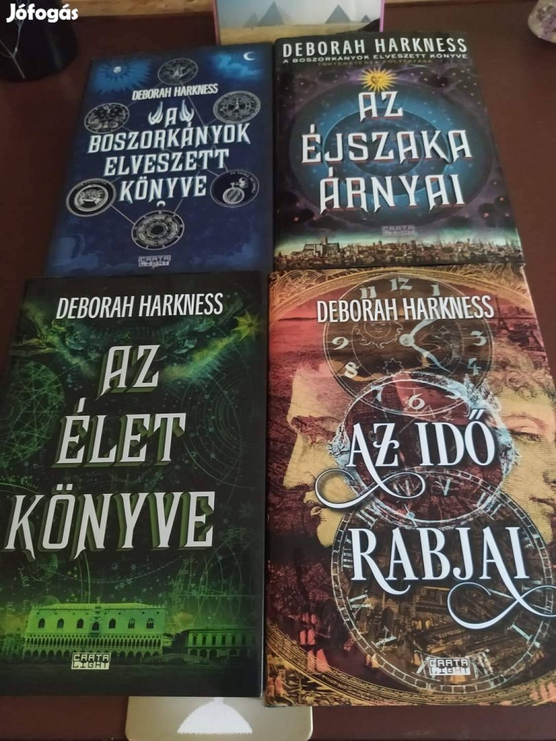 Deborah Harkness A boszorkányok elveszett könyve sorozat olvasatlan 