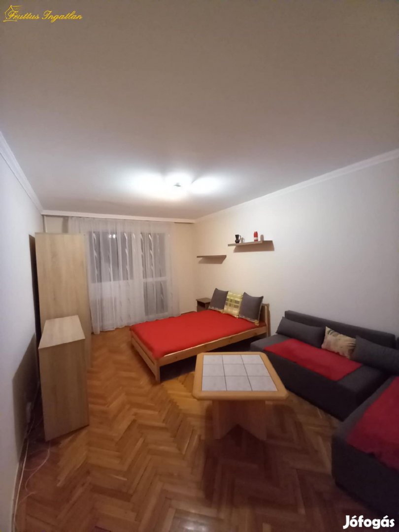 Debrecen,Belvárosban kiadó 30nm, berendezett-gépesített erkélyes lakás
