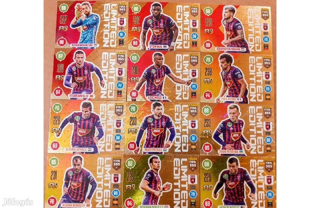 Debrecen DVSC 12 darabos teljes Limited Edition sor Panini FIFA 2021