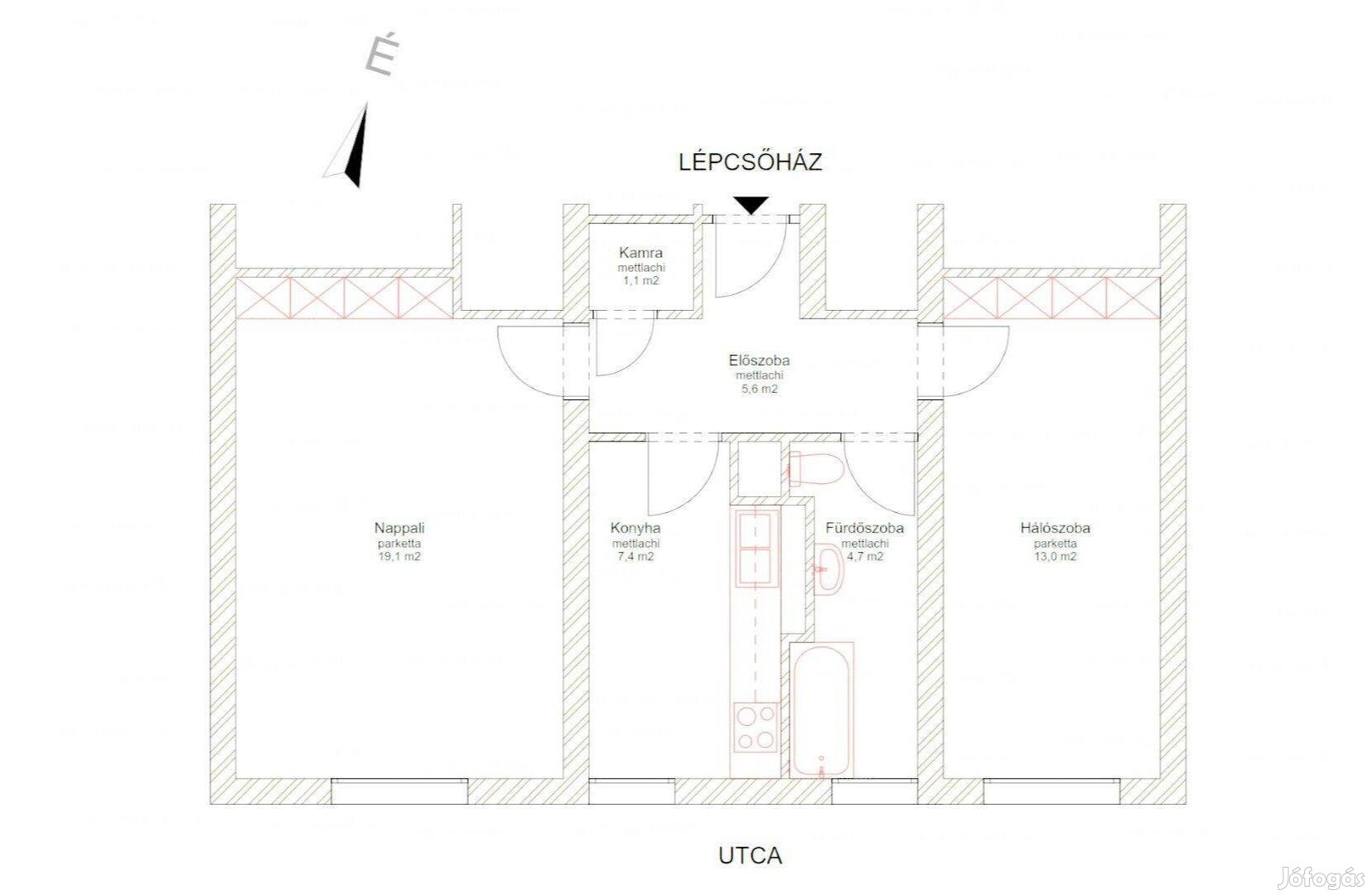 Debrecen Dobozikertben 51 m2 -es lakás eladó!