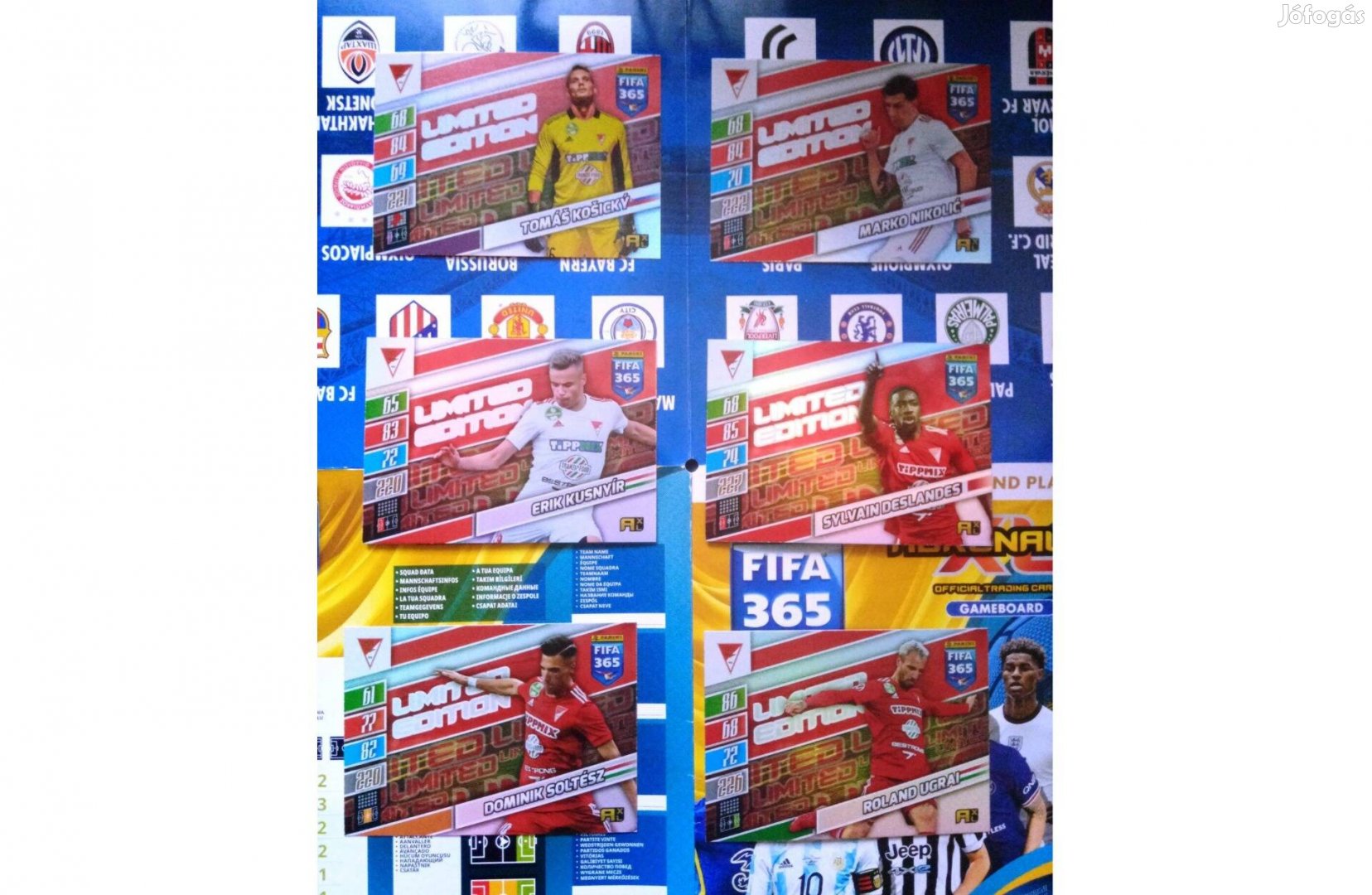 Debrecen XXL Limited teljes sor Panini Fifa 365 2022 kártya