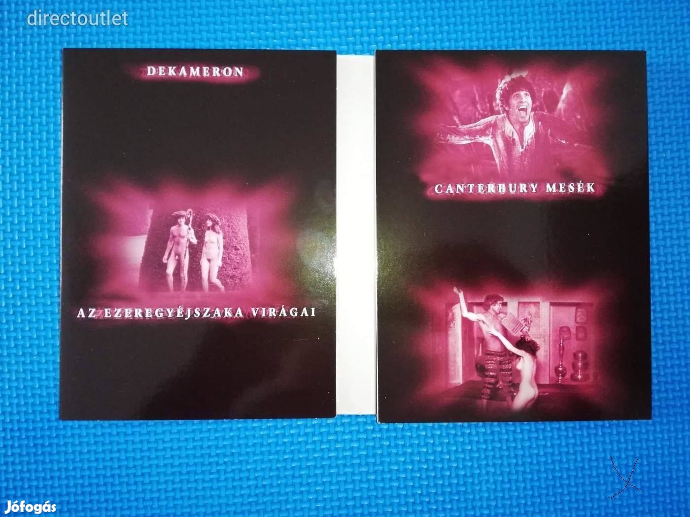 Decameron, Canterbury mesék, 2 DVD, bontatlan, új
