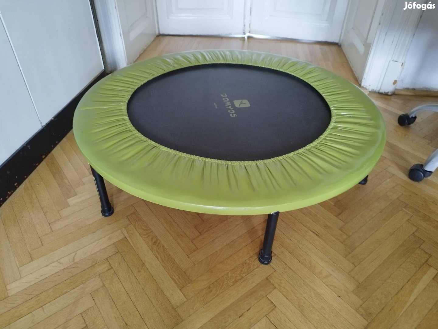 Decathlon Domyos trambulin 100 cm szobában használt