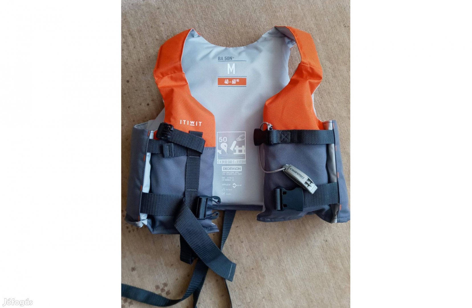 Decathlon Itiwit BA50N+ mentőmellény úszássegítő M-es 40-60 kg