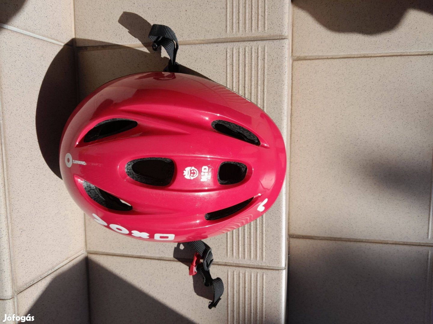 Decathlon KH300 Btwin 52-56cm bukósisak -piros-