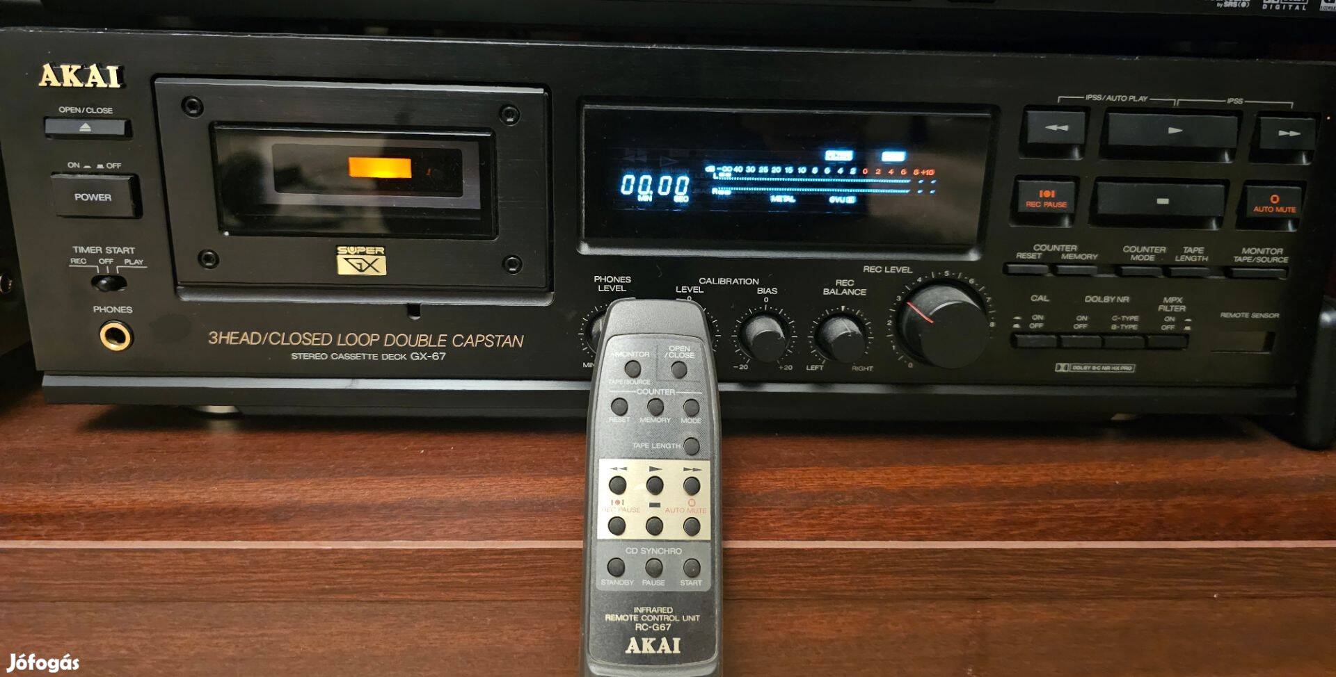 Deck Akai Gx 67 - DUAL Capstan 3 motor 3 fej