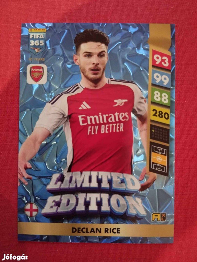 Declan Rice (Arsenal) FIFA 365 2025 Limited Edition focis kártya