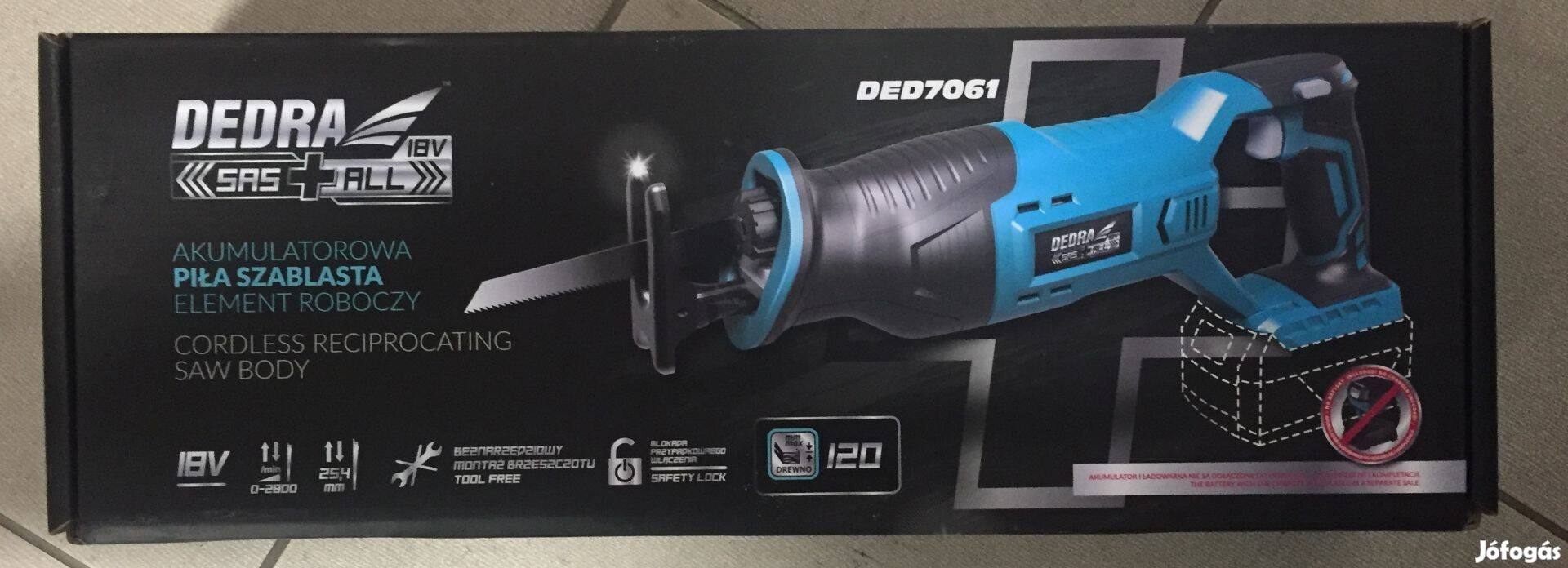 Dedra DED7061 Akkumulátoros orrfűrész 18V 710W (Akku-töltő nélkül)