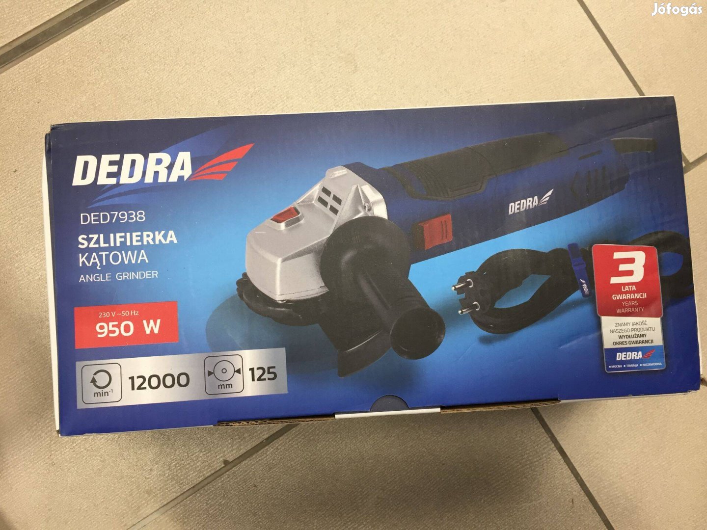 Dedra DED7938 Sarokcsiszoló 125mm 950W