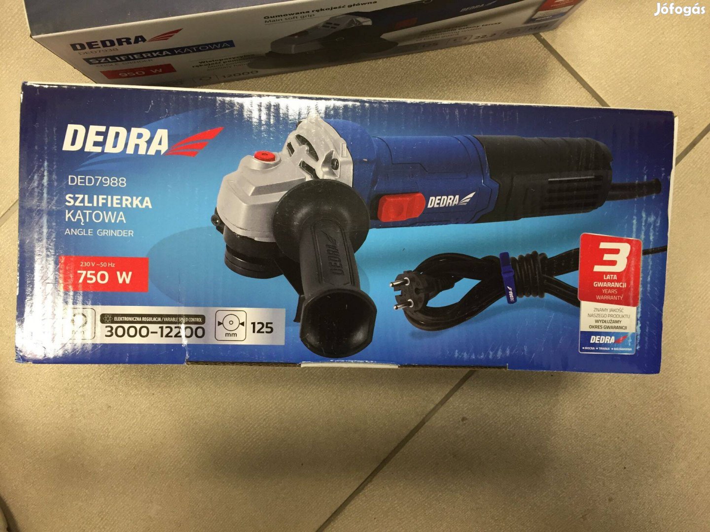 Dedra DED7988 Sarokcsiszoló 125mm 750W fordulatszám-szabályozással