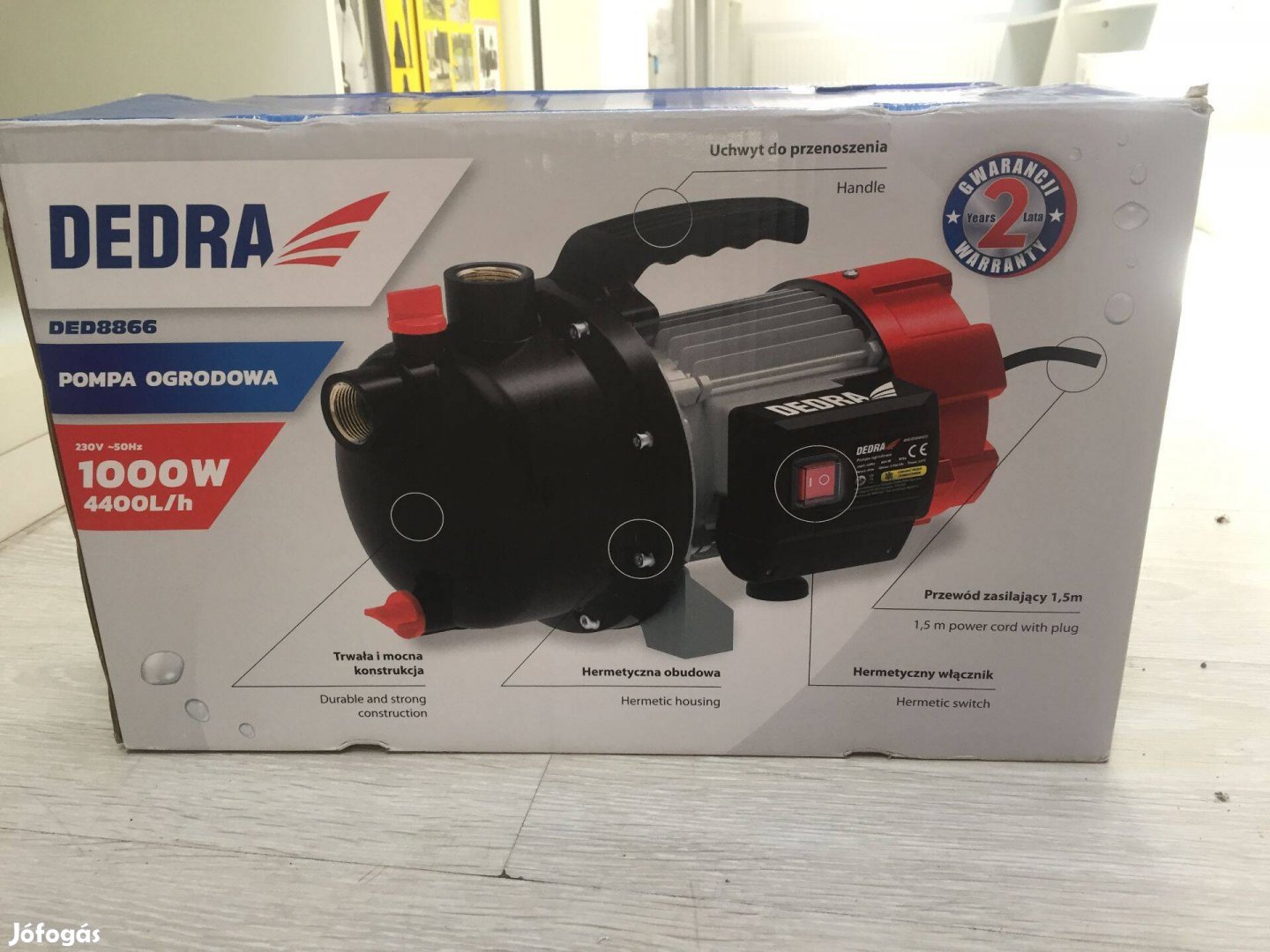 Dedra DED8866 Kerti szivattyú 1000W 4400l/h