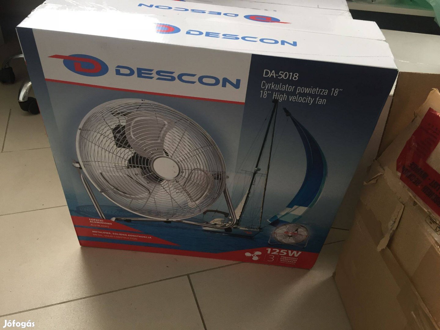 Dedra Descon DA-5018 Ventilátor krómozott 18" 125W