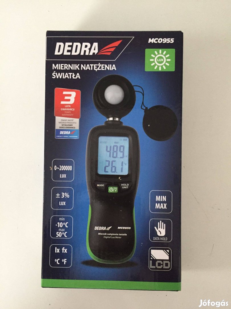 Dedra MC0955 Fényerősségmérő, lux mérő