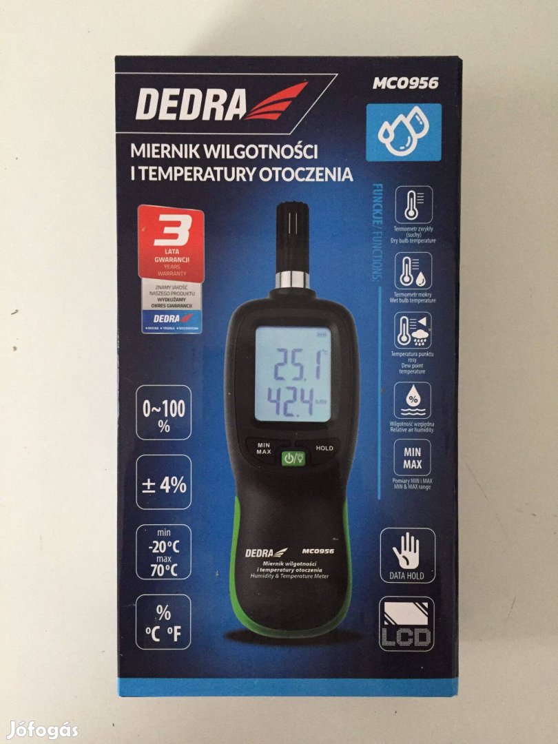 Dedra MC0956 Környezeti páratartalom- és hőmérsékletmérő