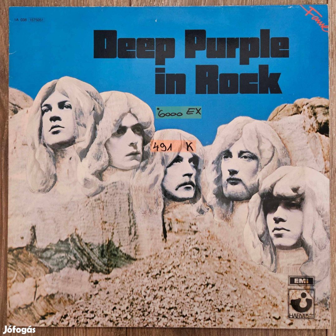 Deep Purple Deep Purple In Rock bakelit lemez, hanglemez LP (491)