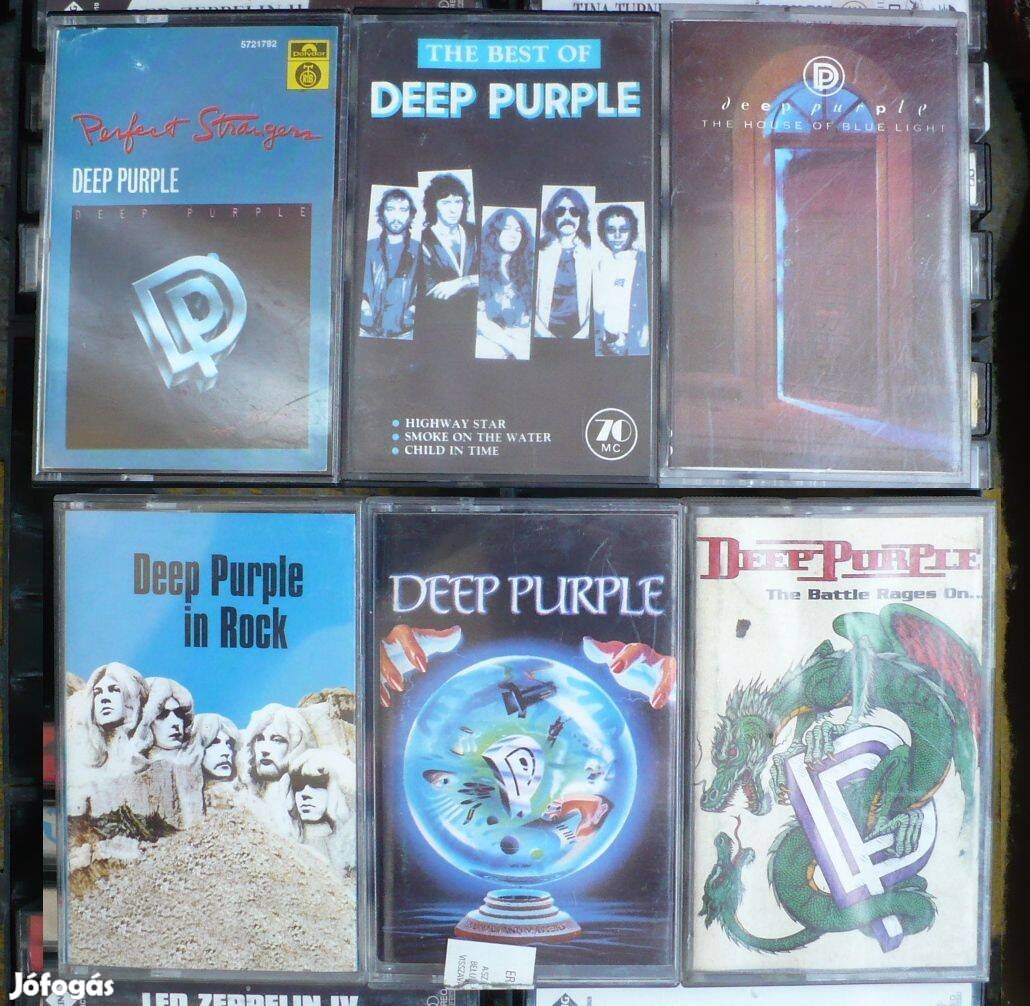 Deep Purple kazetta-kollekció (6 db)