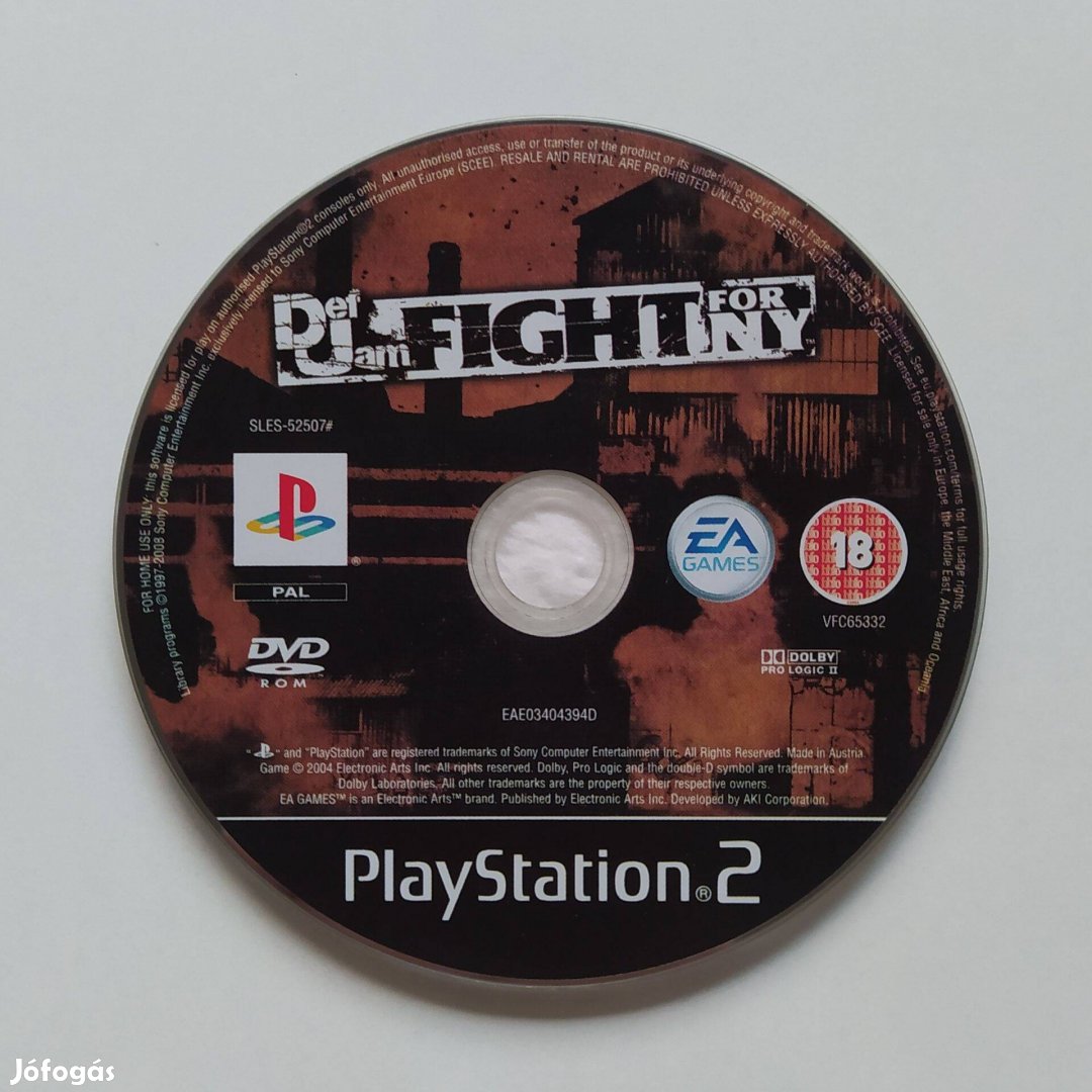 Def Jam: Fight for NY Playstation 2 PS2