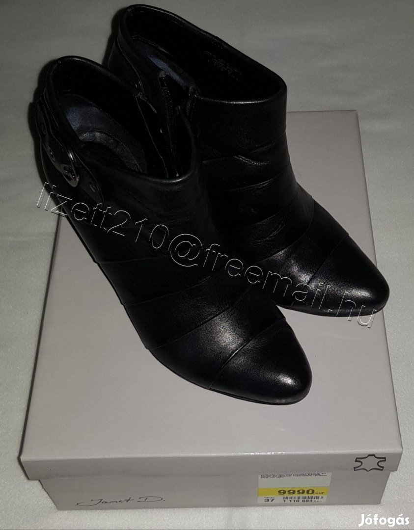 Deichmann Női valódi bőr bokacsizma