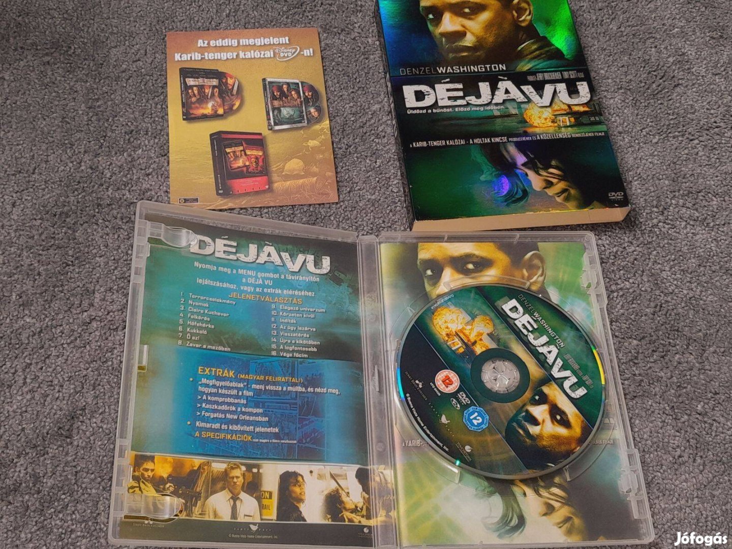 Dejá vu DVD (2006) Szinkronizált, karcmentes lemez papírtokos deja vu