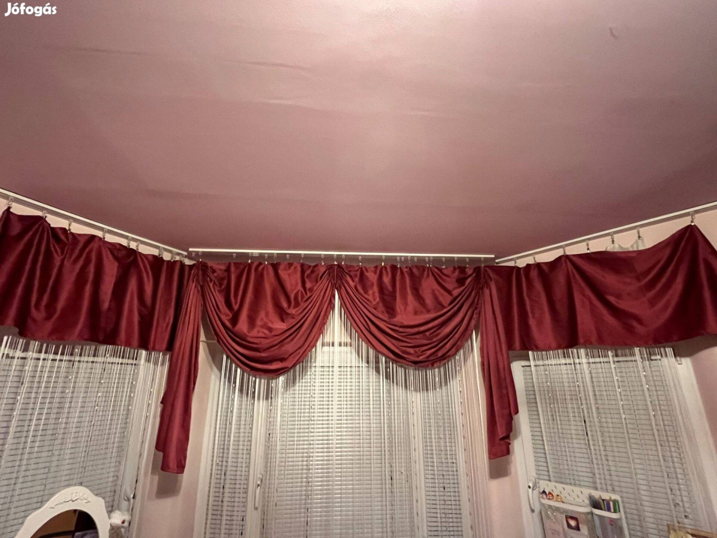 Dekor függöny mályva színű - lányszobába