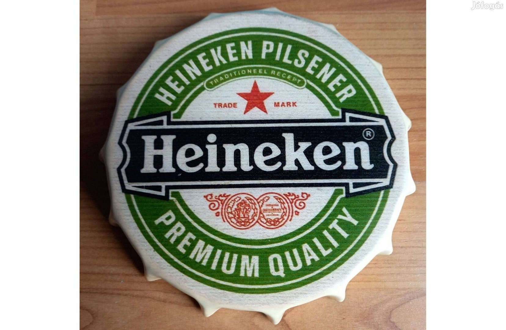 Dekorációs fém kupak (Heineken - Prémium Minőség)