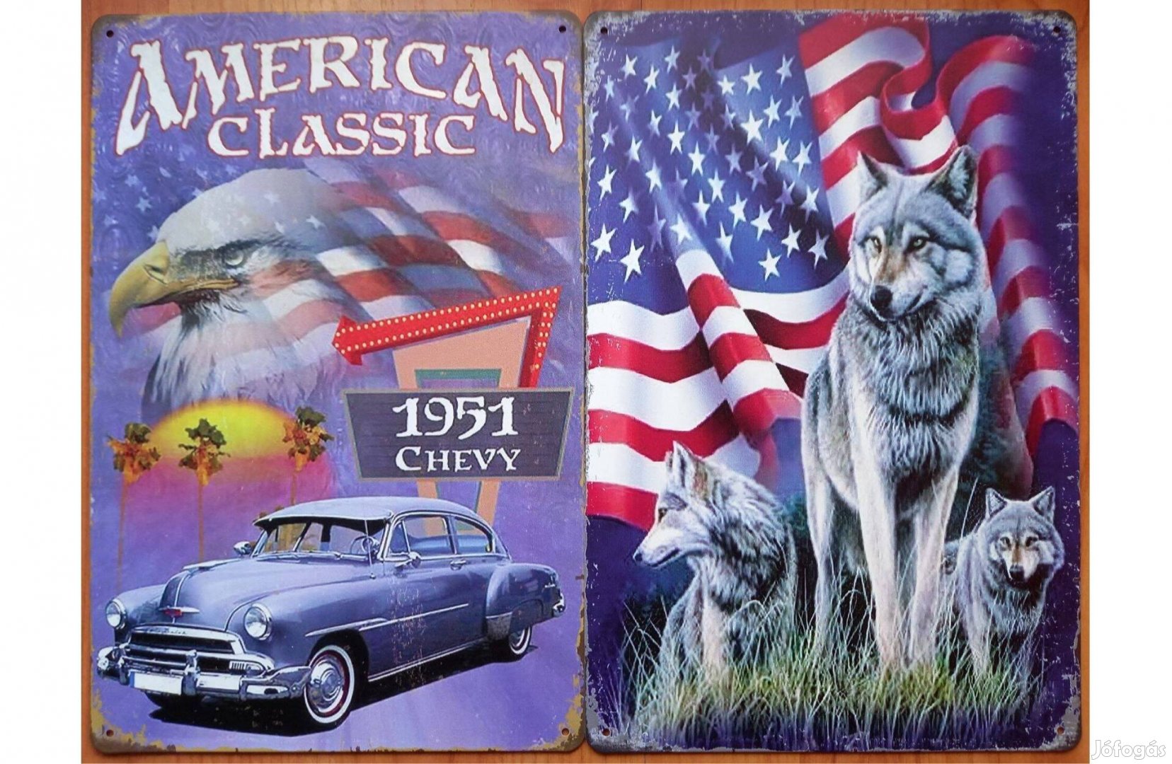 Dekorációs fém tábla (American Classic Shevy - USA)