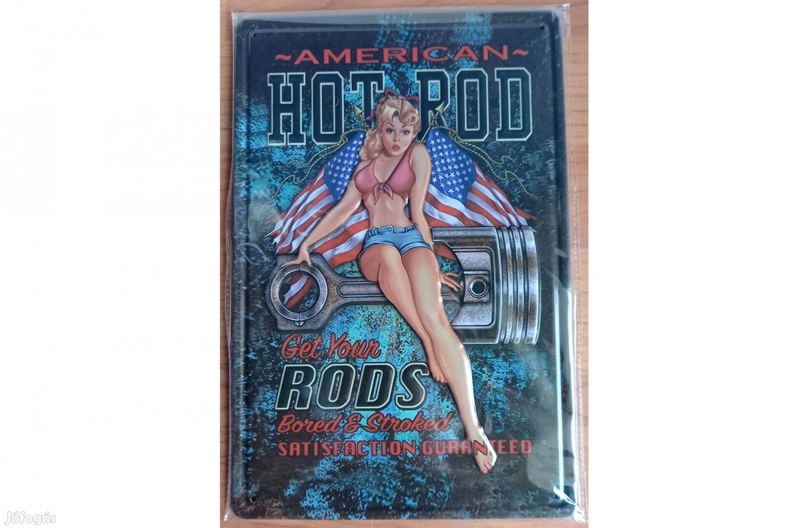 Dekorációs fém tábla (American Hot-ROD)