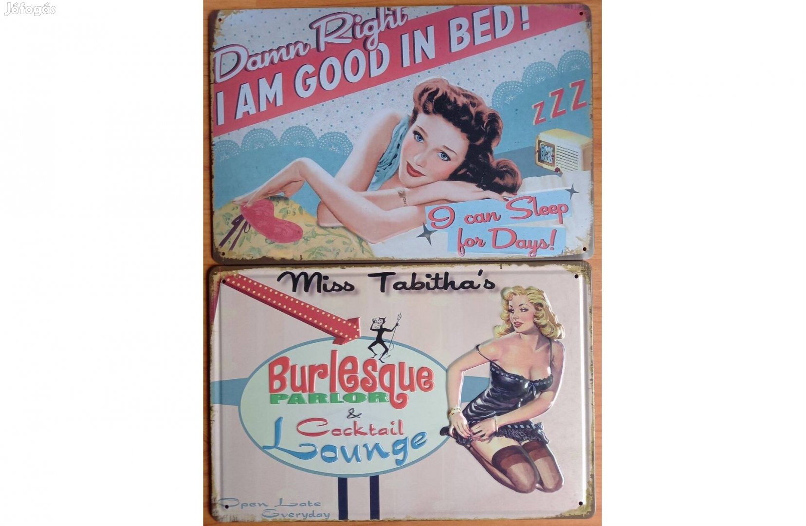 Dekorációs fém tábla (Amerikai Retro Reklám Táblák & PIN-UP Girls)