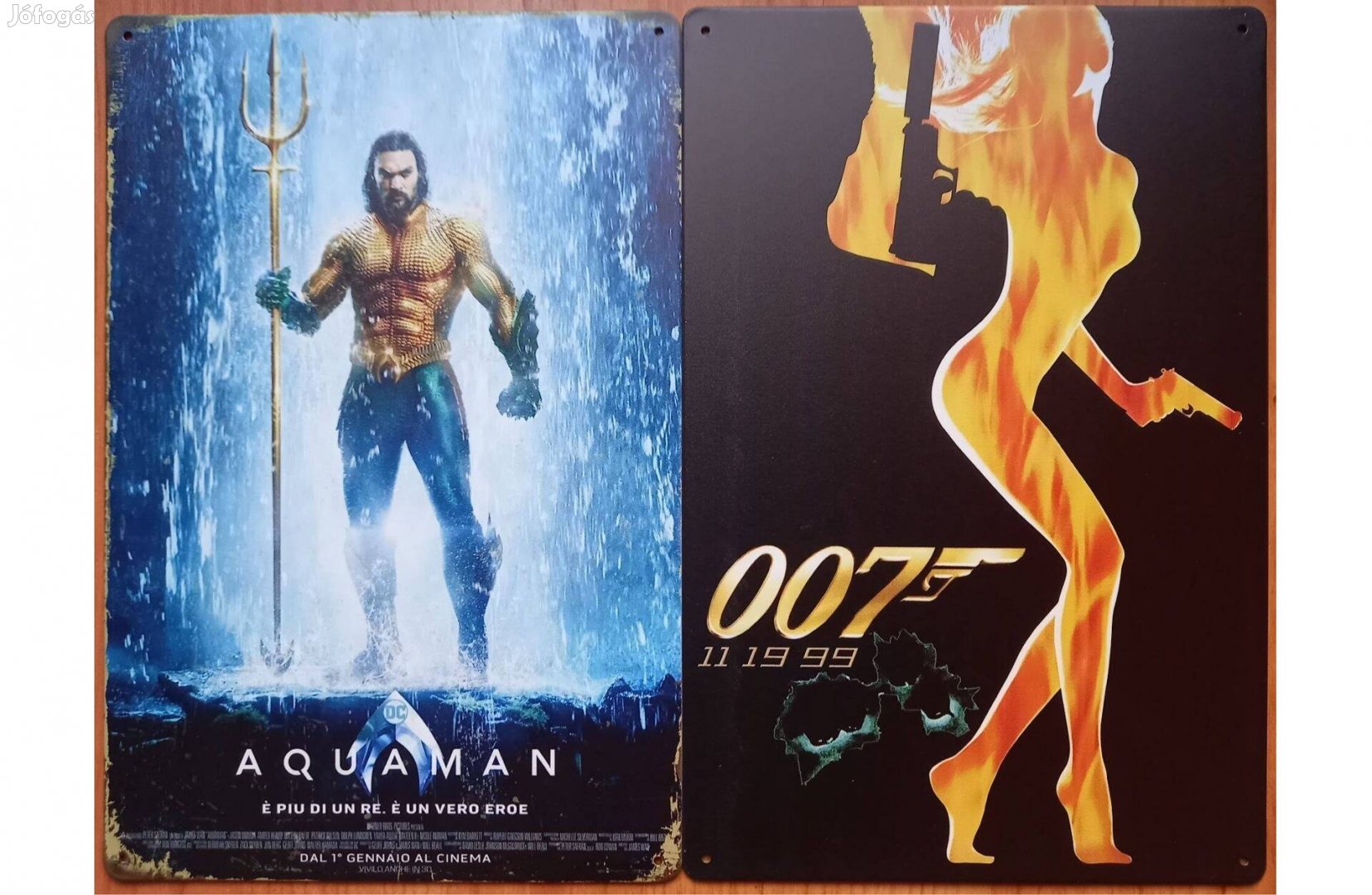 Dekorációs fém tábla (Aquaman - 007 - James BOND)