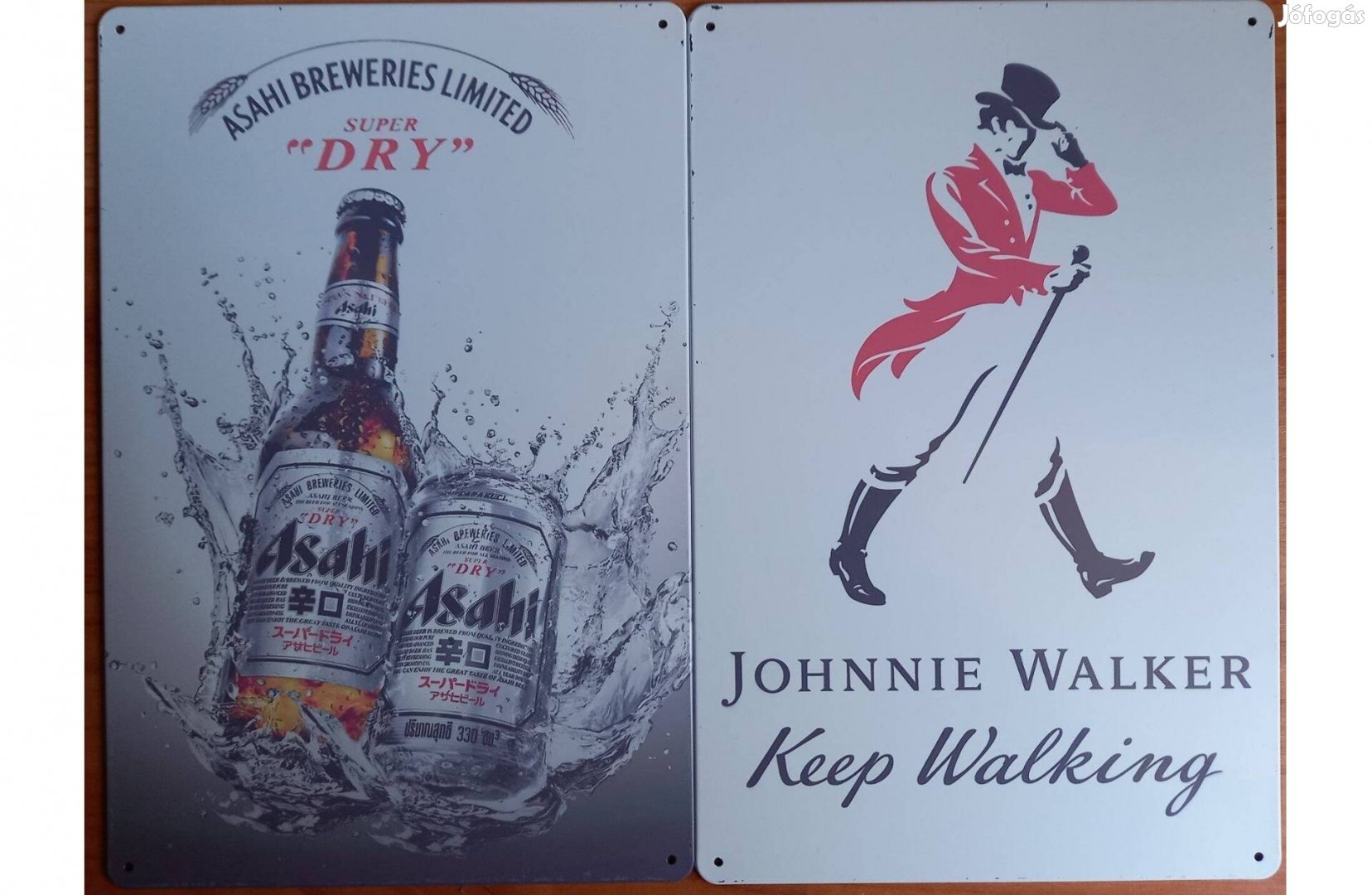 Dekorációs fém tábla Asahi - Jhonnyie Walker