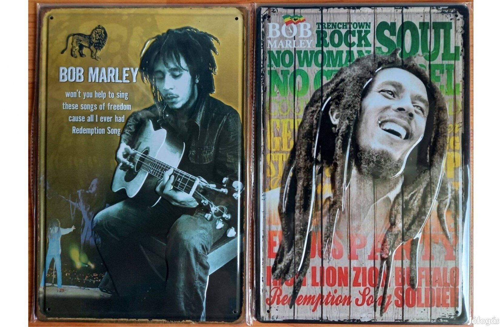 Dekorációs fém tábla (BOB Marley - BOB Marley) Dombornyomott