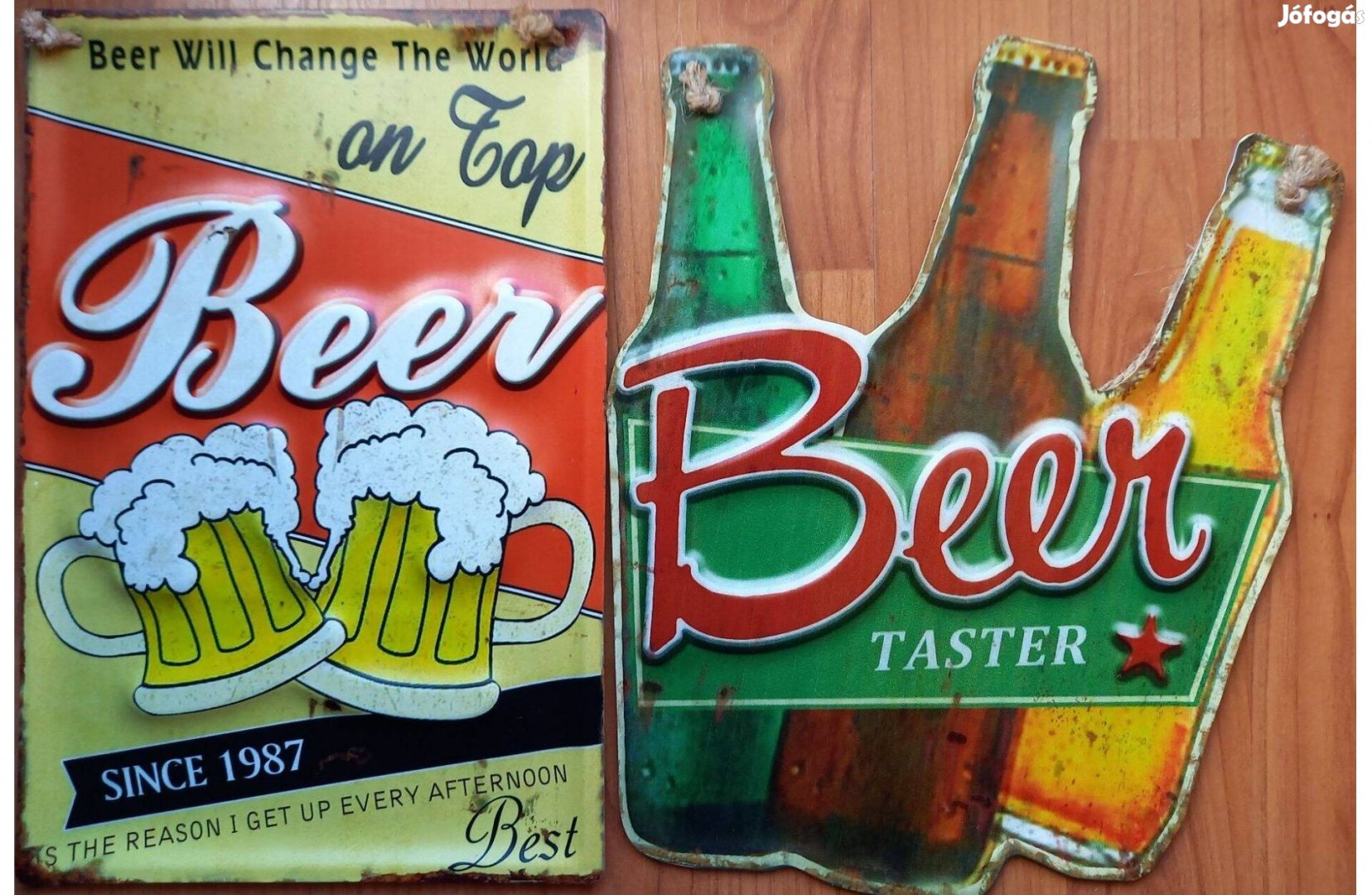 Dekorációs fém tábla Beer - Sörkóstoló