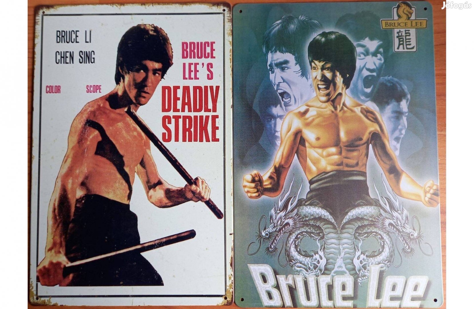 Dekorációs fém tábla (Bruce Lee & Bruce Lee)