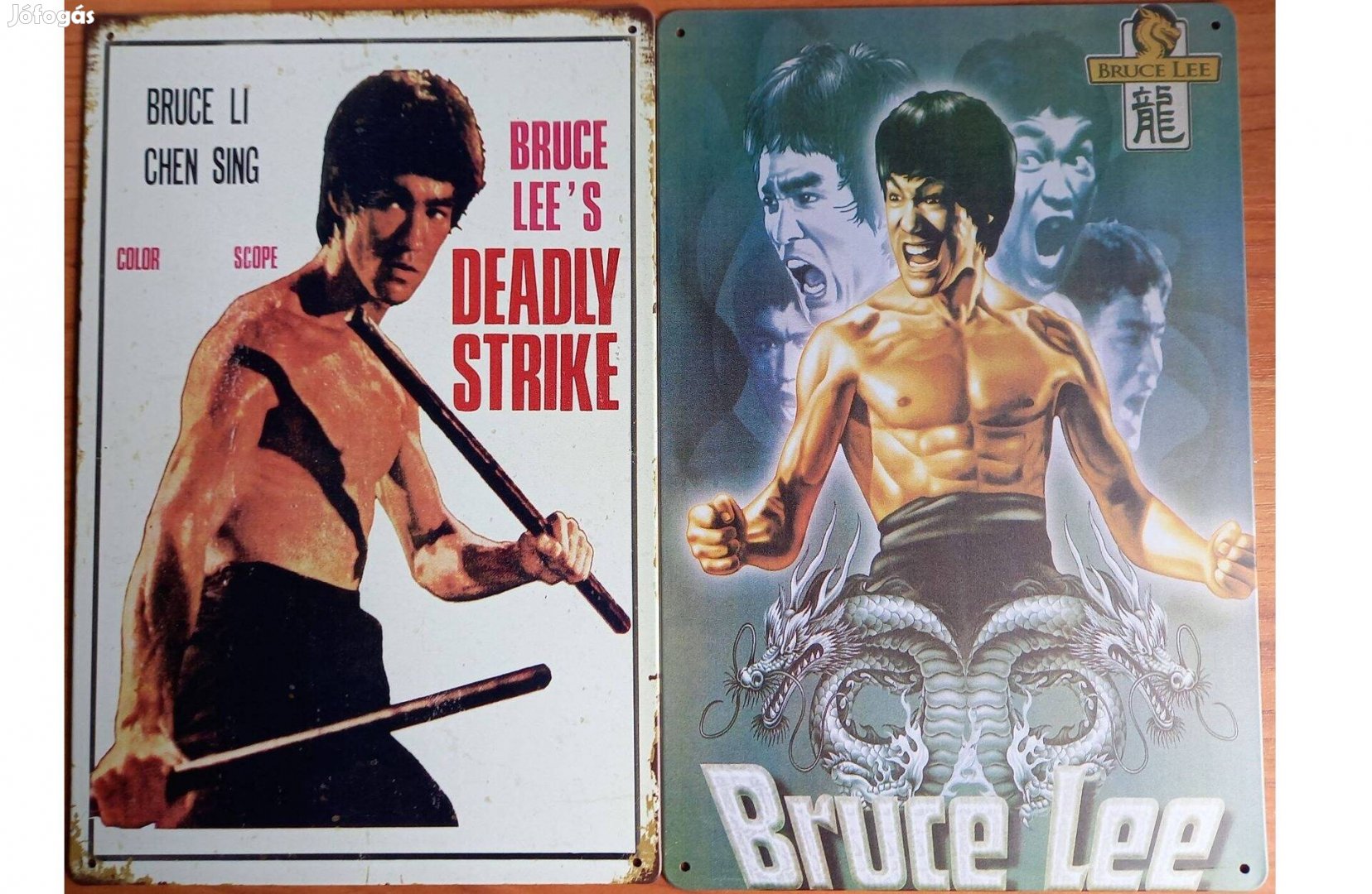 Dekorációs fém tábla (Bruce Lee & Bruce Lee)