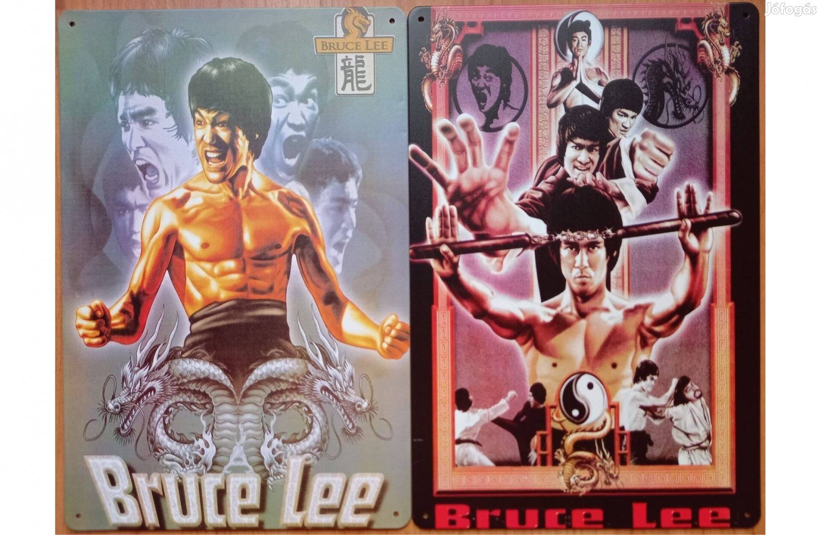 Dekorációs fém tábla (Bruce Lee & Bruce Lee)