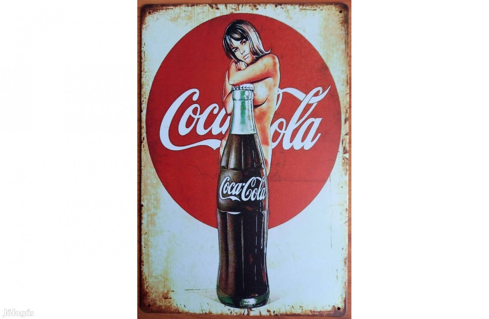 Dekorációs fém tábla Coca-COLA - Finom Frissítő