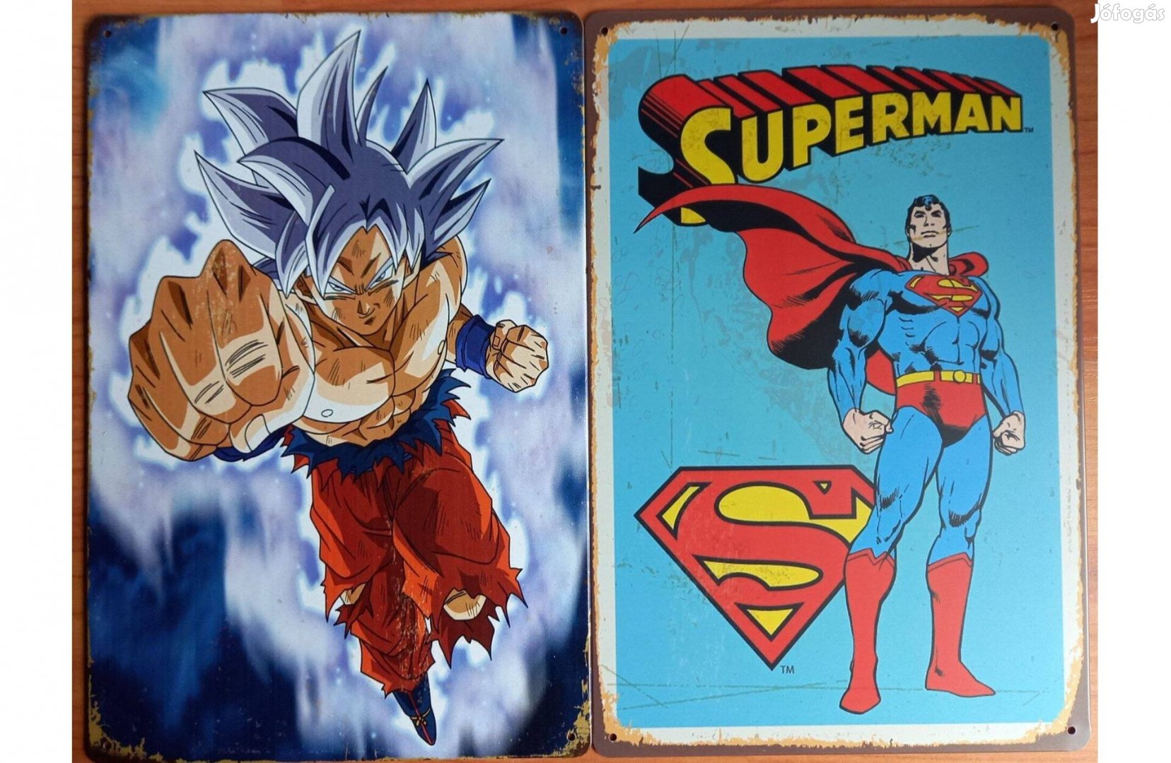 Dekorációs fém tábla (Dragon Ball - Superman )