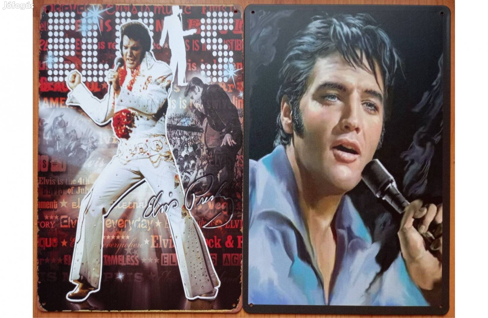 Dekorációs fém tábla (Elvis Presley & Elvis Presley)