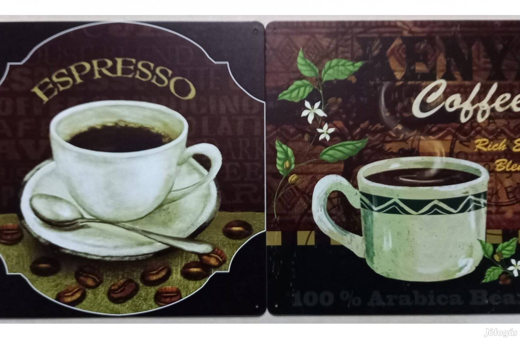 Dekorációs fém tábla (Expresso - Coffee - Egzotikus Keverék)