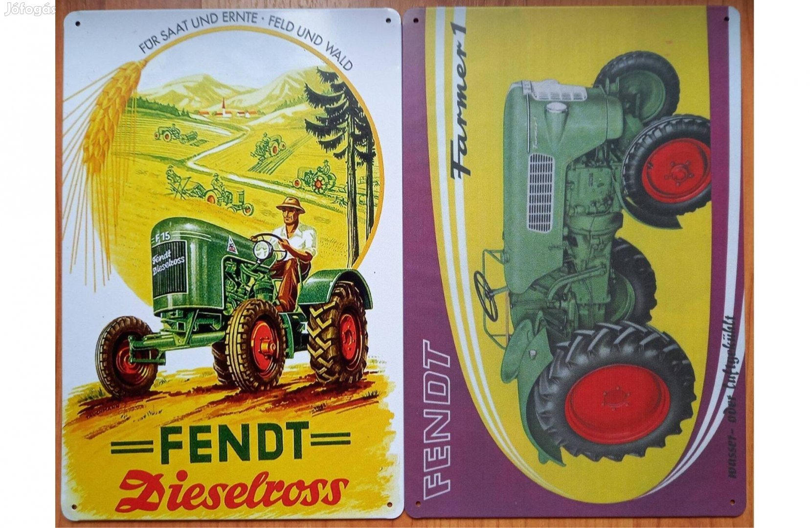 Dekorációs fém tábla (Fendt Traktor)