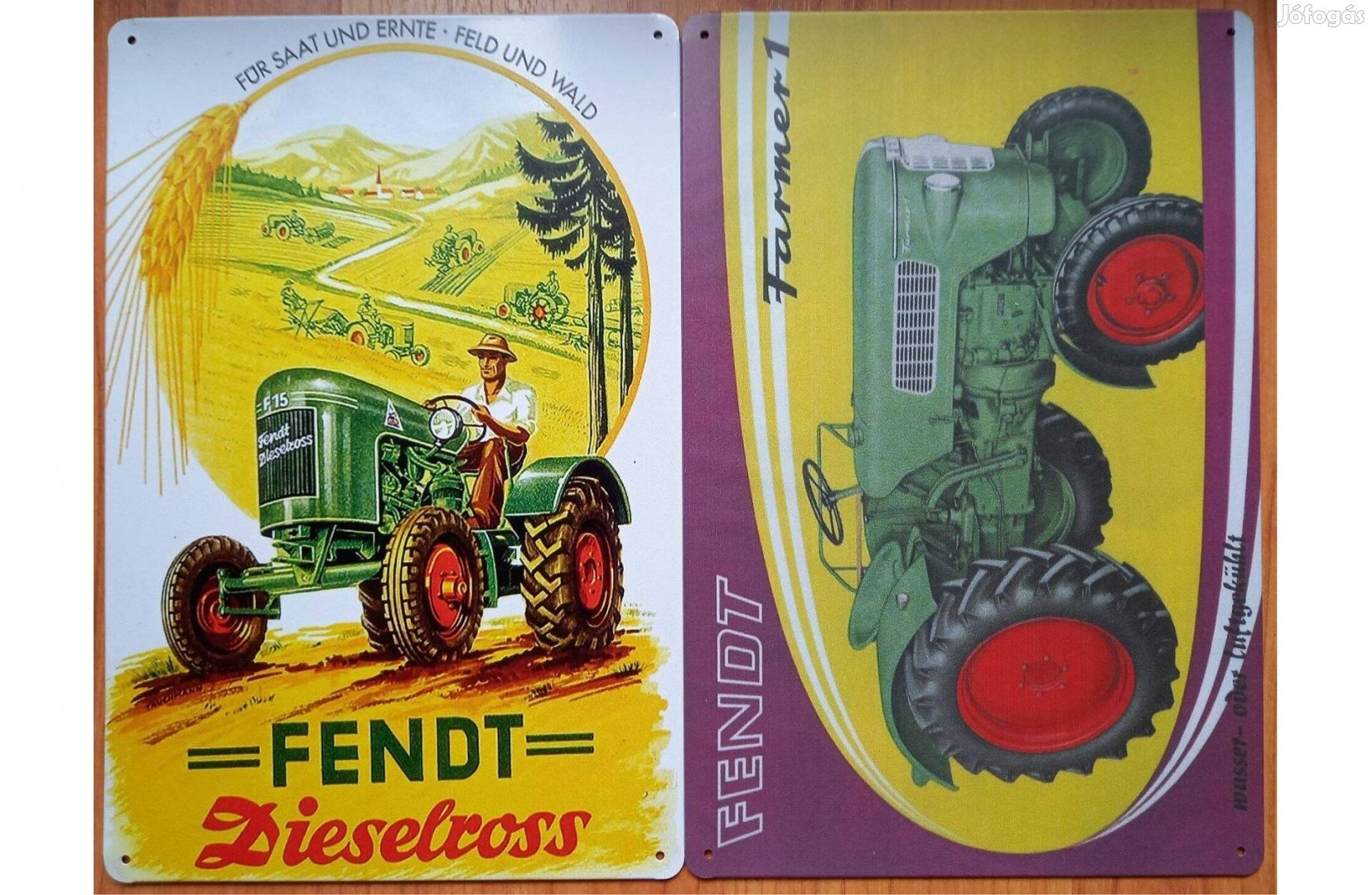 Dekorációs fém tábla (Fendt Traktor)