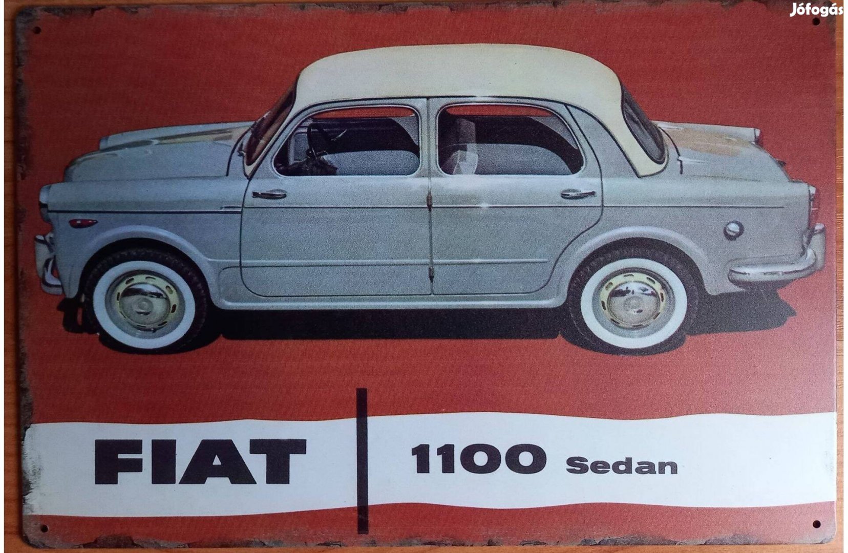 Dekorációs fém tábla (Fiat 1100 Sedan)