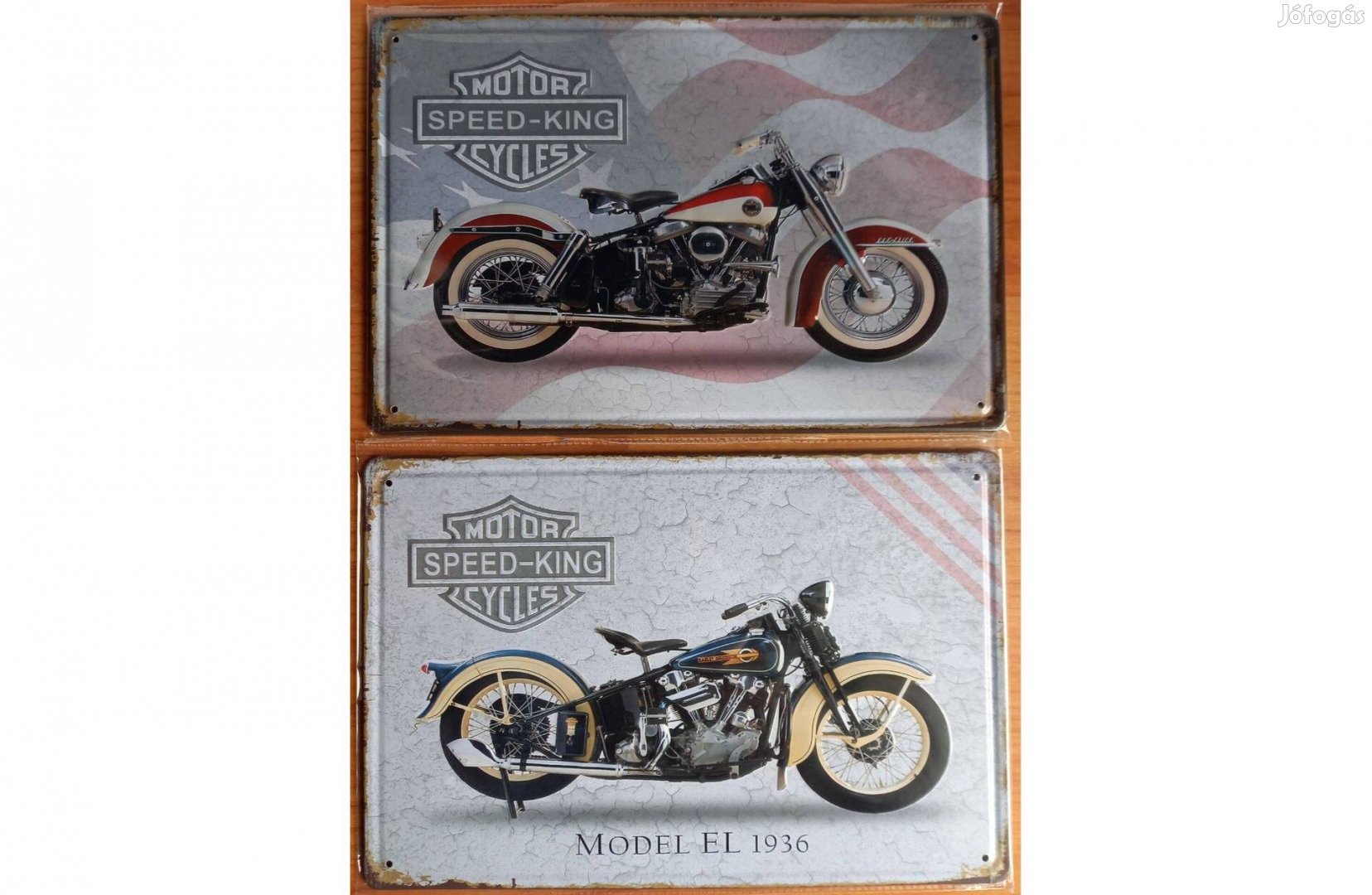 Dekorációs fém tábla (Harley-Davidson) Dombornyomott